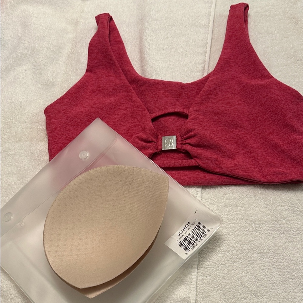 Bombshell sportswear DUALMODE BRA in petal kiss   Size Large - Picture 4 of 10